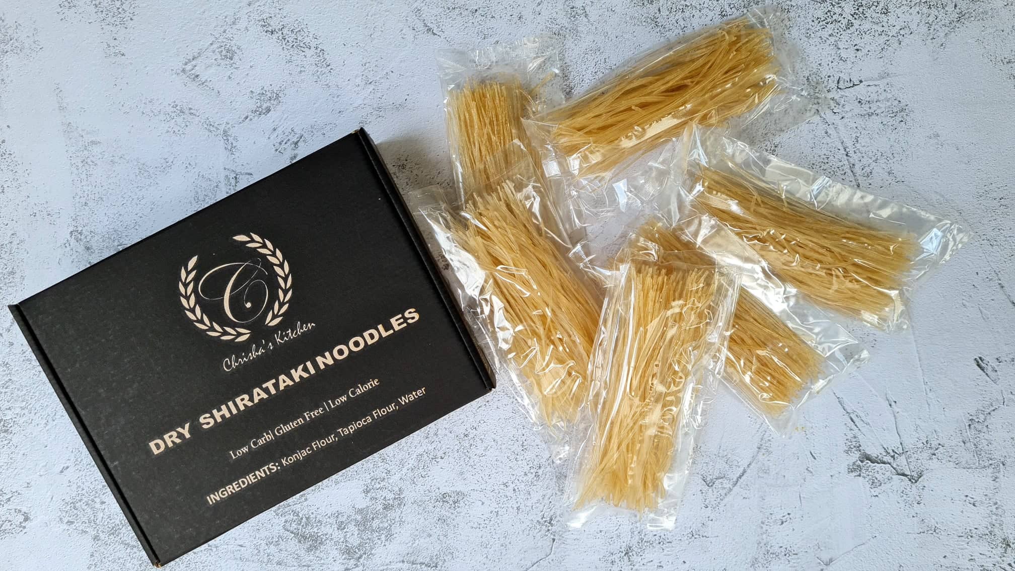 Dry Shirataki Noodles (Box of 6) Chrisha's Kitchen